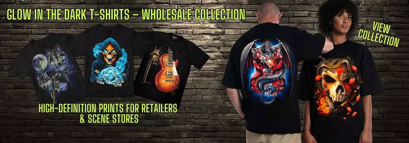 Glow in the Dark T-Shirts for Retailers & Scene Stores | View Collection