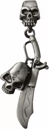 Gothic Halskette Totenkopf & Schwert