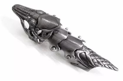 Gelenk Fingerring Reptil Kopf