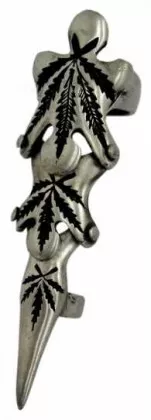 Gelenk Fingerring Hanfblatt