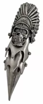 Gelenk Fingerring Indianer Totenkopf