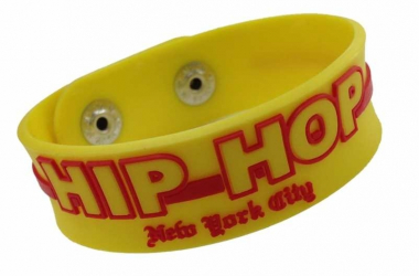 Silicone Armband - Yellow Hip Hop