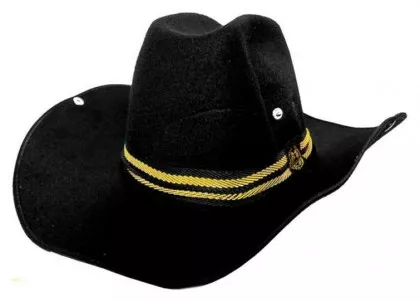 HWC 003 - Filz Cowboy Hut / Schwarz