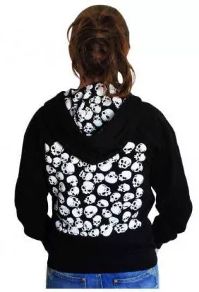 Gothic Kapuzensweatshirt - Skulls