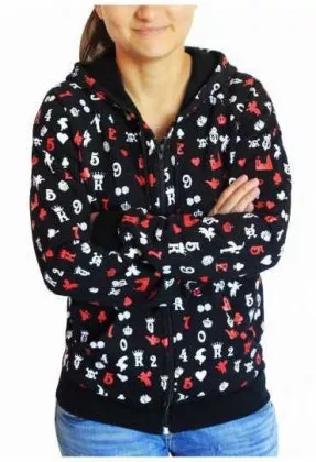 Gothic Kapuzensweatshirt - Gambler
