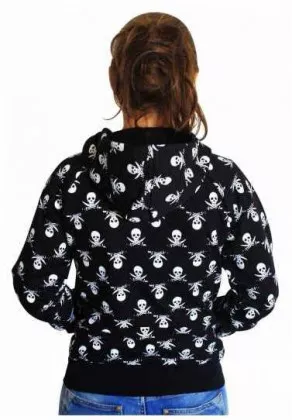 Gothic Kapuzensweatshirt - Skulls & Swords