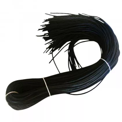 Leather Straps - Black - 2.2 mm