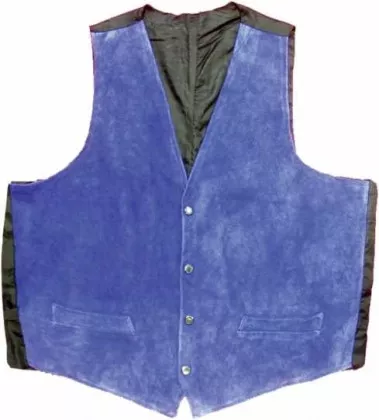 Lederweste - Blau