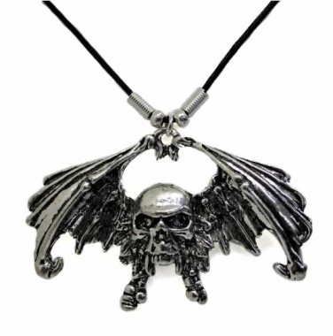 Necklace Skull and Wings