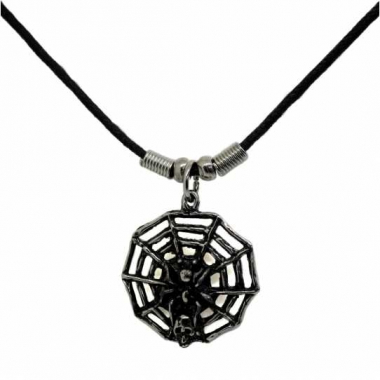 Necklace Spider with Web