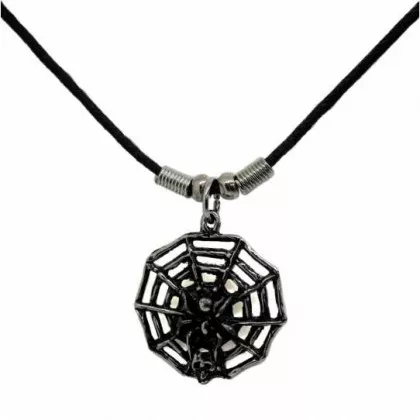 Halskette Spinne mit Netz