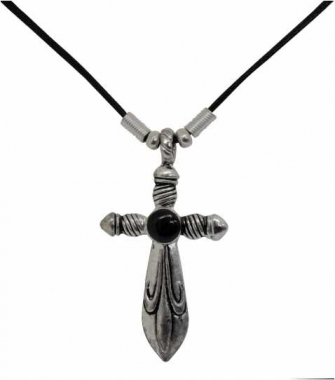 Sword with Lily Design Necklace