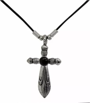Schwert mit Lilienmotiv Halskette