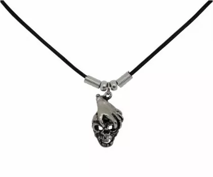 Halskette Hand auf Totenkopf