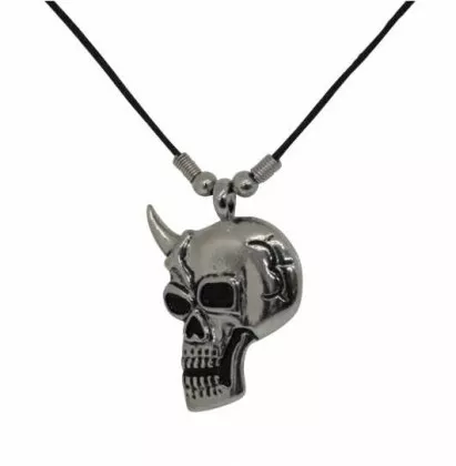 Totenkopf Einhorn Halskette