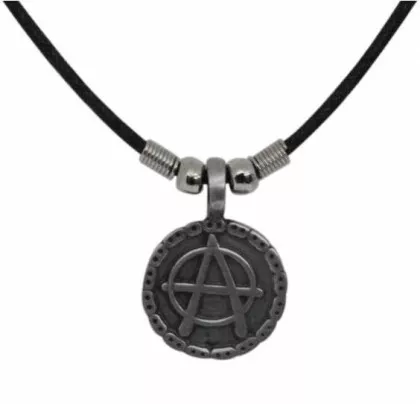 Anarchie Symbol Anhänger mit Kette
