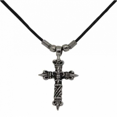 Necklace Cross with Lily