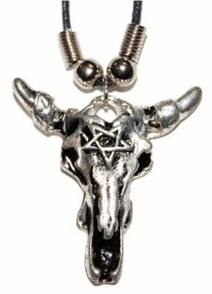 Gothic Halskette Bullenskelett