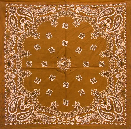 Bandana Kopftuch Paisley Hellbraun
