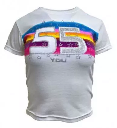 Damen Top Weiß 55