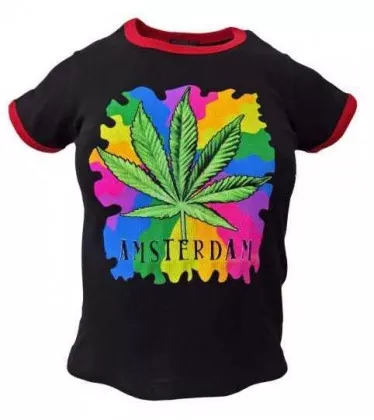 Schwarzes Top Amsterdam Hanf