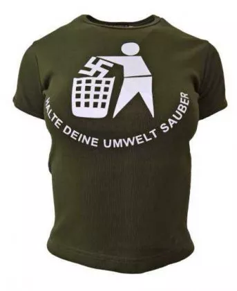 Army Green Top Anti Nazi