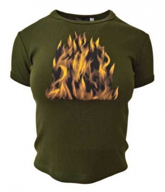 Army Green Top Flame