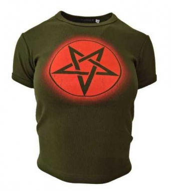 Army Green Top Pentagram