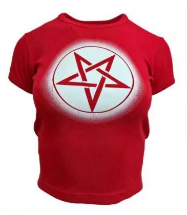 Rotes Top Pentragramm