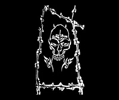 Baumwolltuch Totenkopf