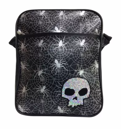 Spinnen Henkeltasche in Schwarz
