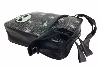 Spinnen Henkeltasche in Schwarz