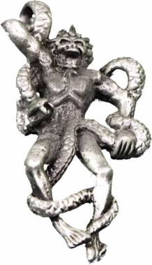 Necklace Devil with Snake