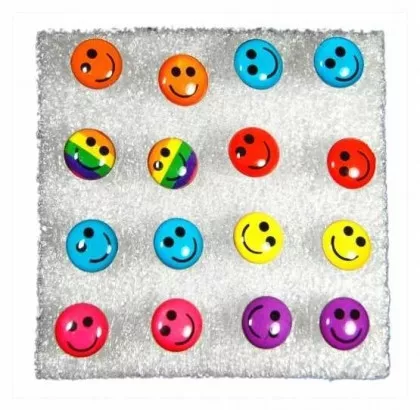 Ohrstecker Set Happy Face