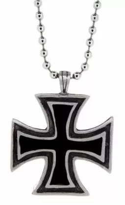 Eisernes Kreuz Anhänger mit Kugelkette