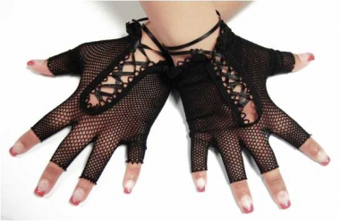 Meshed gloves - Halffinger