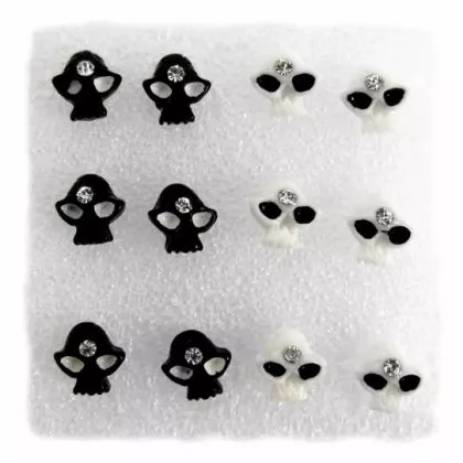 SOHR 052 - Ohrstecker Set - Totenkopf