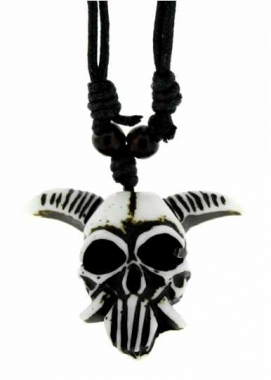 Gothic Halskette mysteriöser Totenkopf