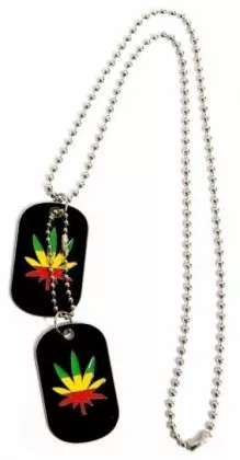 Dog Tag Cannabis Rasta