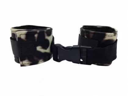Peitschen Set - Leopardenmuster - Gelb