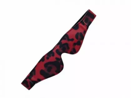 Peitschen Set - Leopardenmuster - Rot