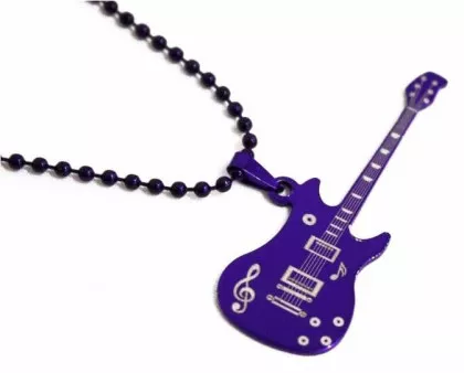 Halskette Rock Gitarre Lila