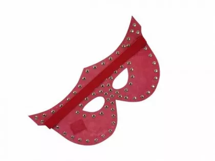 Venezianische Maske - Nieten - Rot