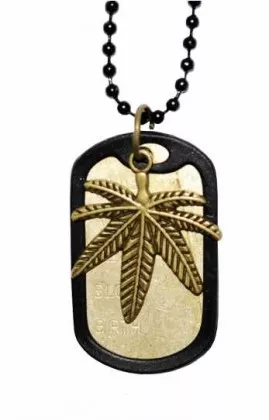 Dogtag Cannabisblatt
