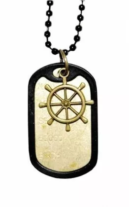 Dogtag Schiff Steuerrad