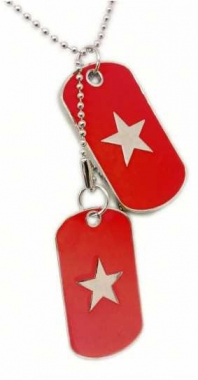 Dog Tag Red Star