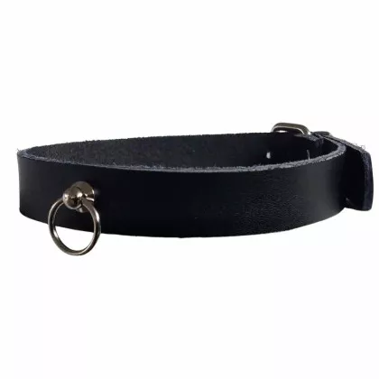 Uni & Ring 1,8 cm Leder Choker