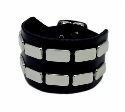 Armband 2 Reihen Flach Nieten