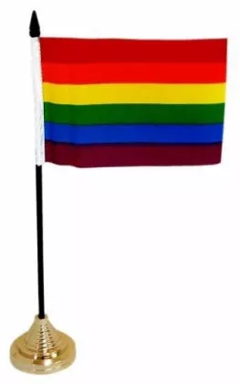Tischfahnen Regenbogen