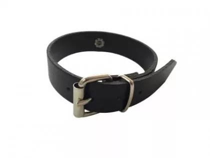 Lederfesselband - Uni mit Ring